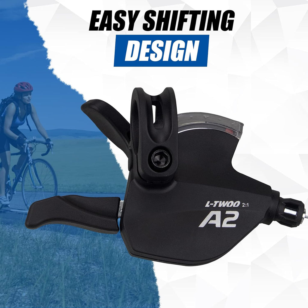 WEEROCK Bike Shifter Lever 21 Speeds 3x7 Thumb Gear Shift Lever for Mountain Bicycle