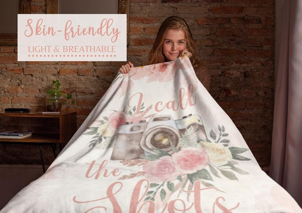 Cool Photography Gifts for Photographers for Women, Throw Blanket for Hikers for Christmas, Birthday - 50" x 65"