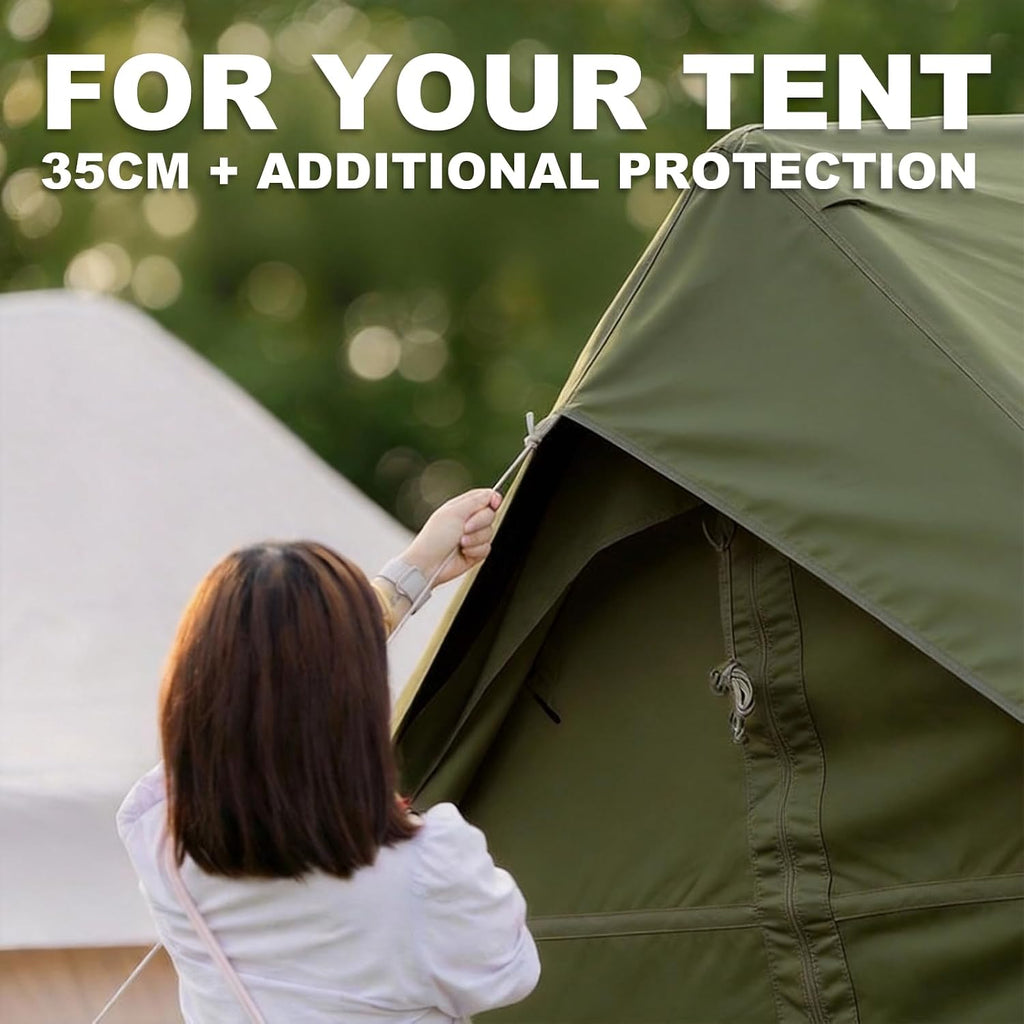 10‘ x 13’ Camping Tarp for 4/6/8 People, 4 Season UV Protection,PU 3000mm Waterproof, Multi-Functional Ultralight Shelter Awning Sunshade, Portable for Camping, Hiking, Backpacking Traveling.