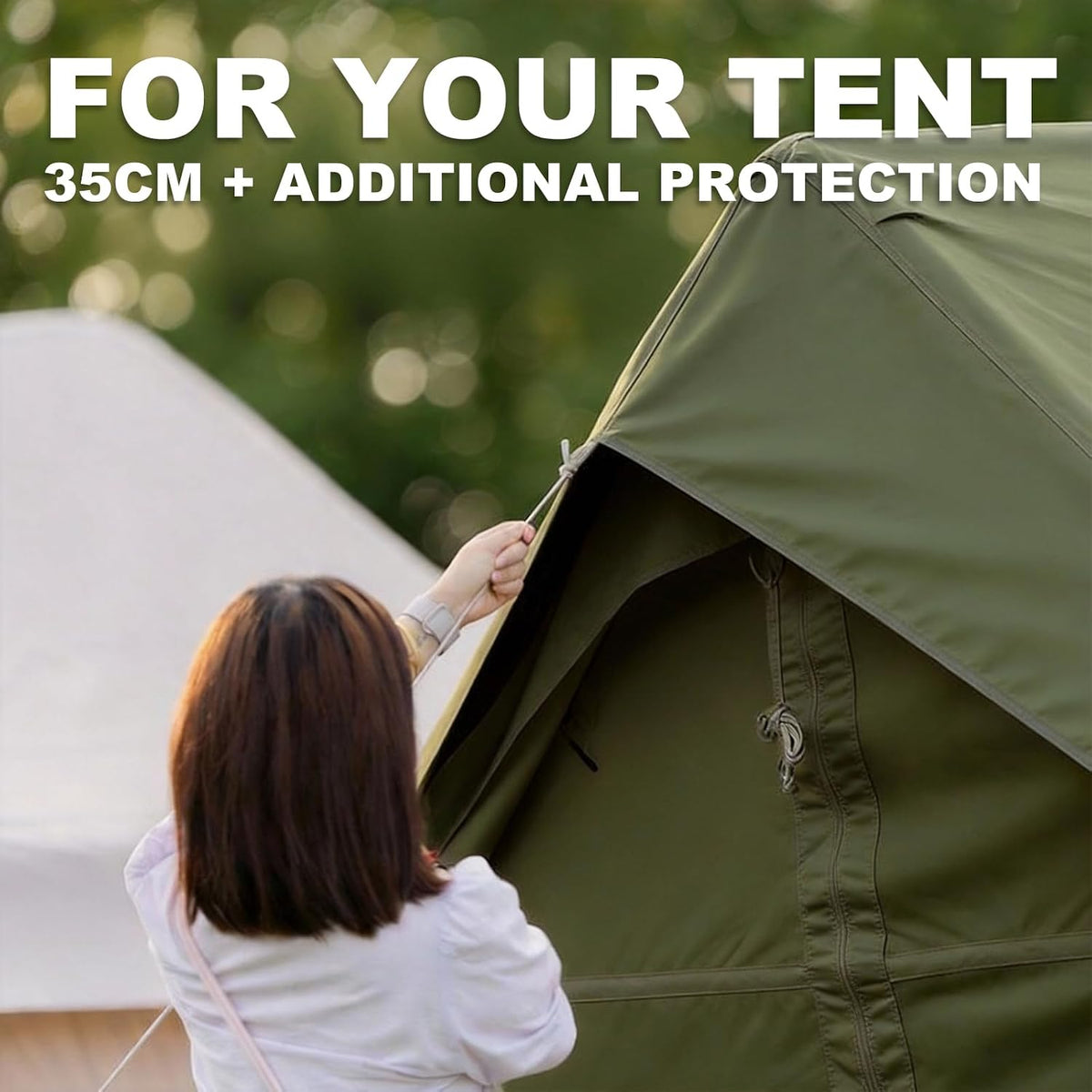 10‘ x 13’ Camping Tarp for 4/6/8 People, 4 Season UV Protection,PU 3000mm Waterproof, Multi-Functional Ultralight Shelter Awning Sunshade, Portable for Camping, Hiking, Backpacking Traveling.