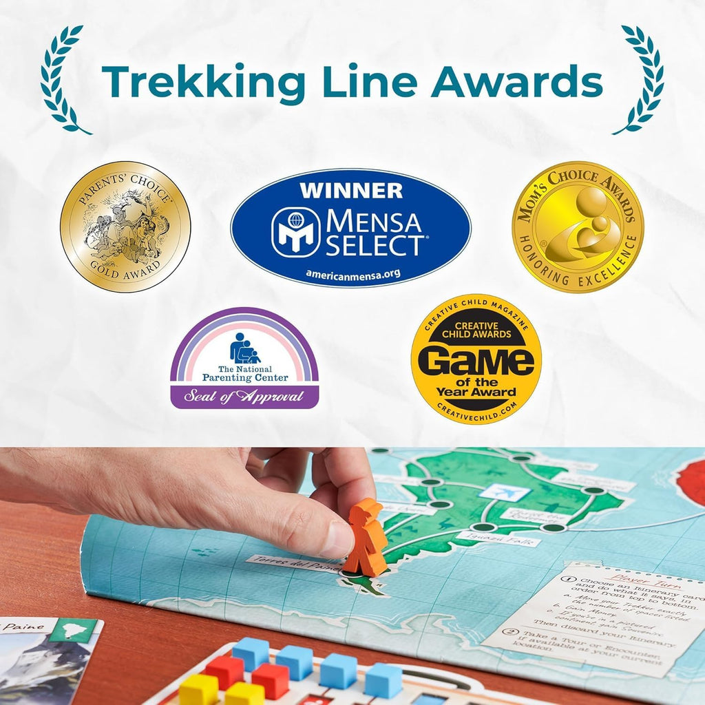 Underdog Games Trekking the World 2nd Edition - Award-Winning Board Games for Kids & Adults Ages 12+ - Easy-to-Learn Strategy Journey for Globetrotters, Perfect for Family Game Night & Educational Fun