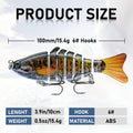 Multi-Segmented Fishing Lures, Glide Swim Bait Lure for Bass Fishing Stuff