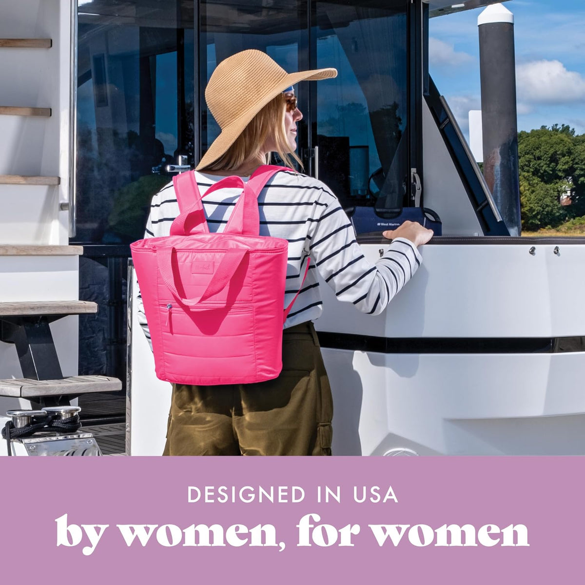 Fit & Fresh Mari Insulated Soft Backpack Cooler Tote, 12-Can Capacity