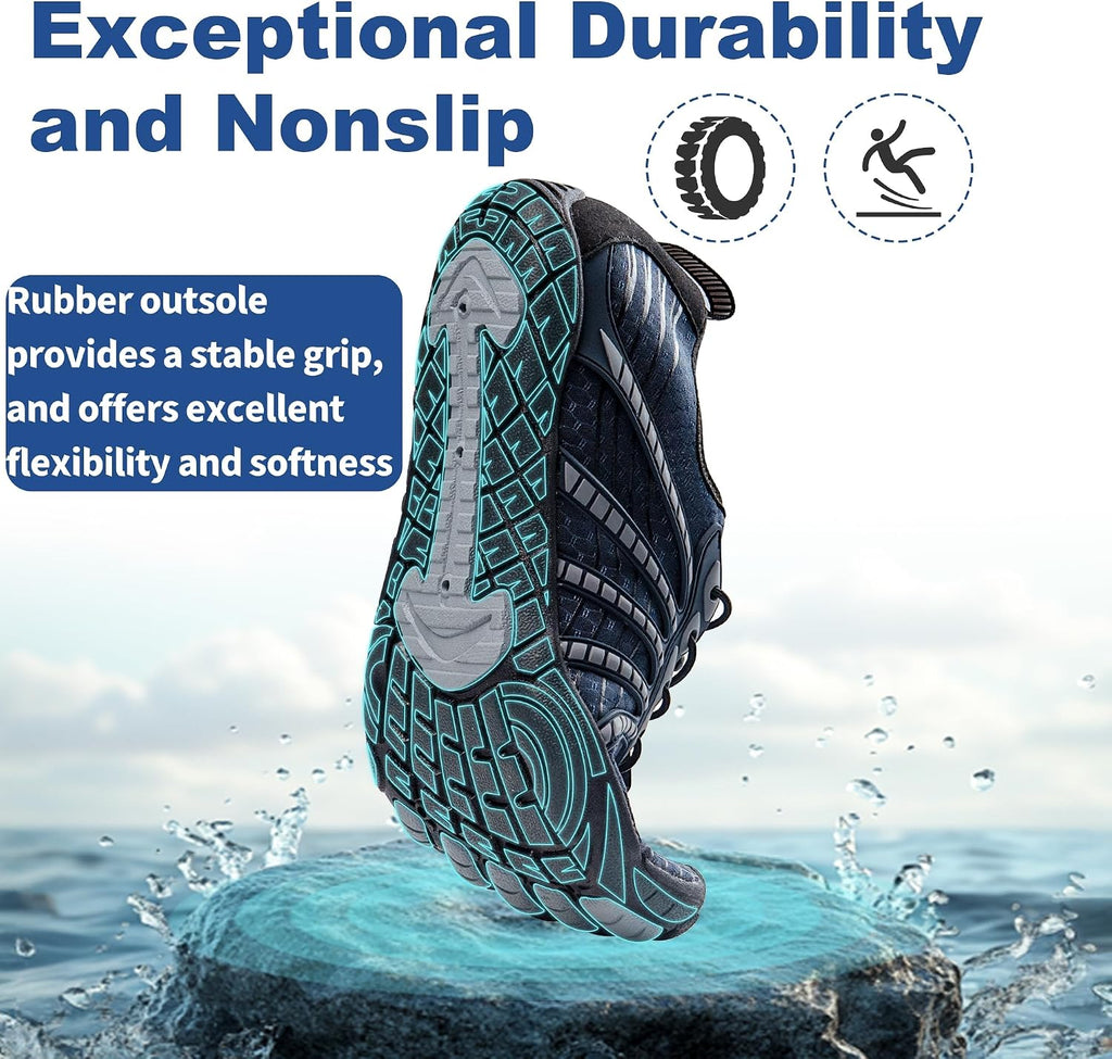 Water Shoes for Women Men, Barefoot Quick Dry Pool Shoes for Outdoor