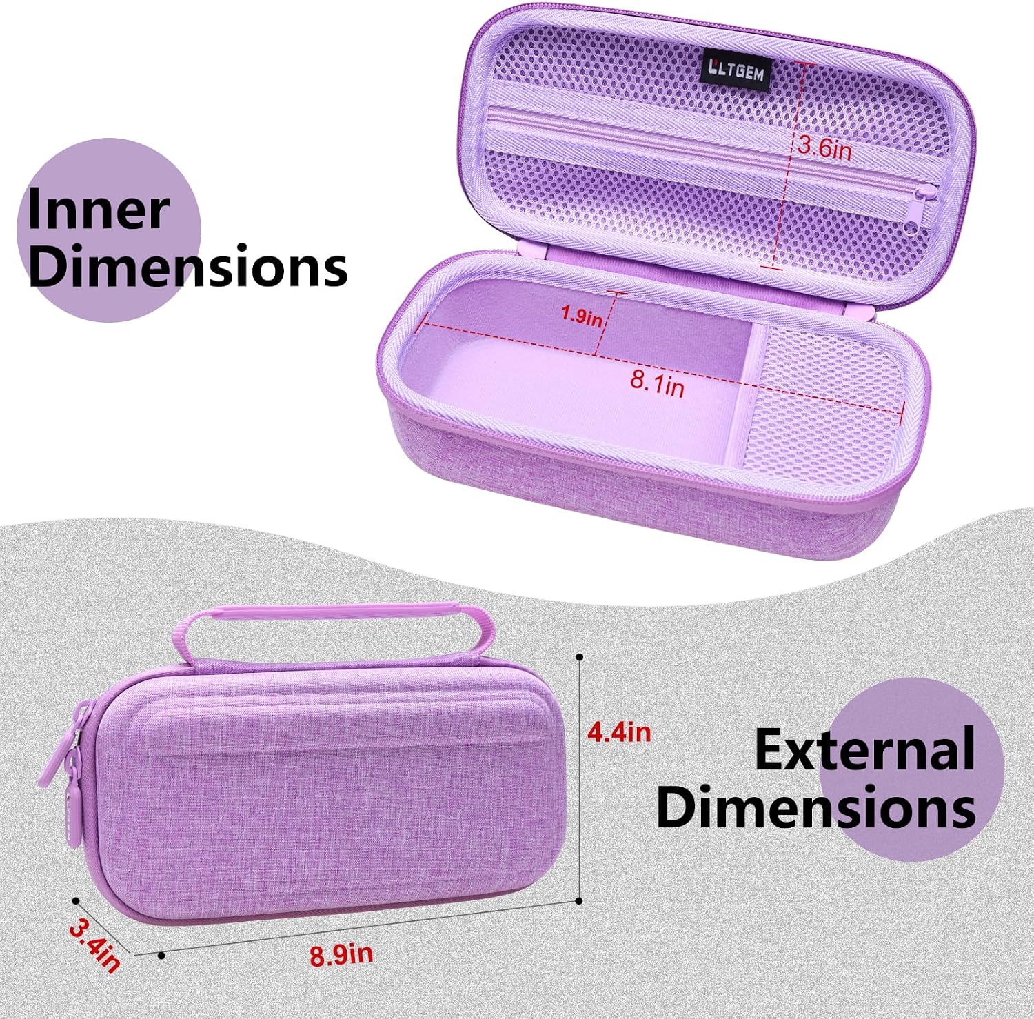 4K Digital Camera Case for Duluvulu/W & O/Gavonde/VJIANGER/FACLAM Purple