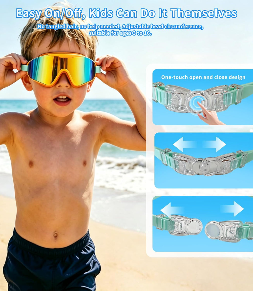 Kids Swim Goggles 2 Pack for Suitable for Children aged 8 and Adults of Both Genders Adults swim goggles