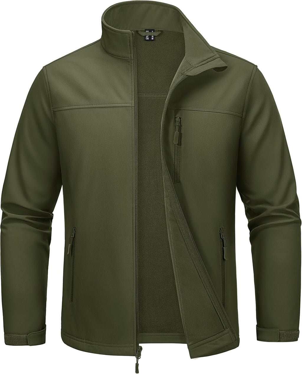 MAGCOMSEN Mens Lightweight Softshell Jacket Fleece Tactical Waterproof Coat