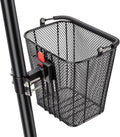 CXWXC E-Scooter Front Basket with Handle, Quick-Release Handlebar Bracket Detachable Scooter Basket for E-Scooters, Folding & Kick Scooters