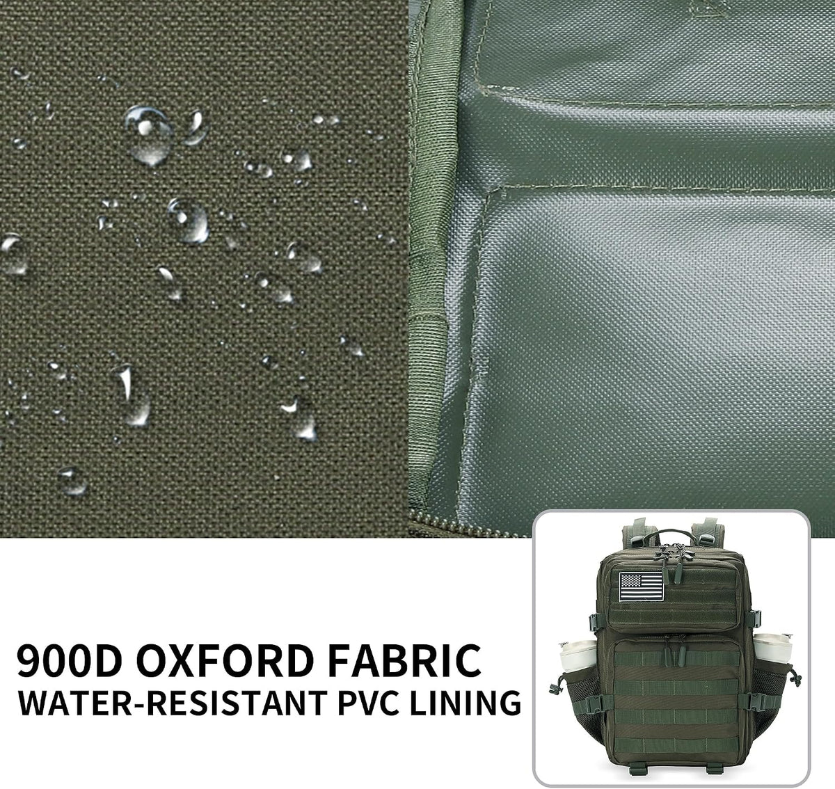 Lovelinks21 25L Military Tactical Backpack Small Assault Pack Molle Daypack for Men and Women for Work Travel Gym Outdoor Hiking Camping (Army Green)