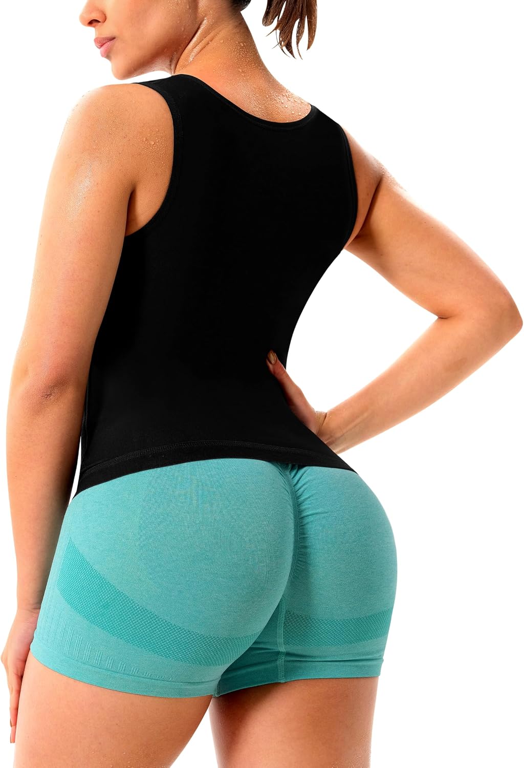 Sauna Suit for Women Sweat Shirt Heat Trapping Tank Top Workout