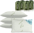 4 Pack Camping Pillow for Sleeping,Memory Foam Travel Pillow