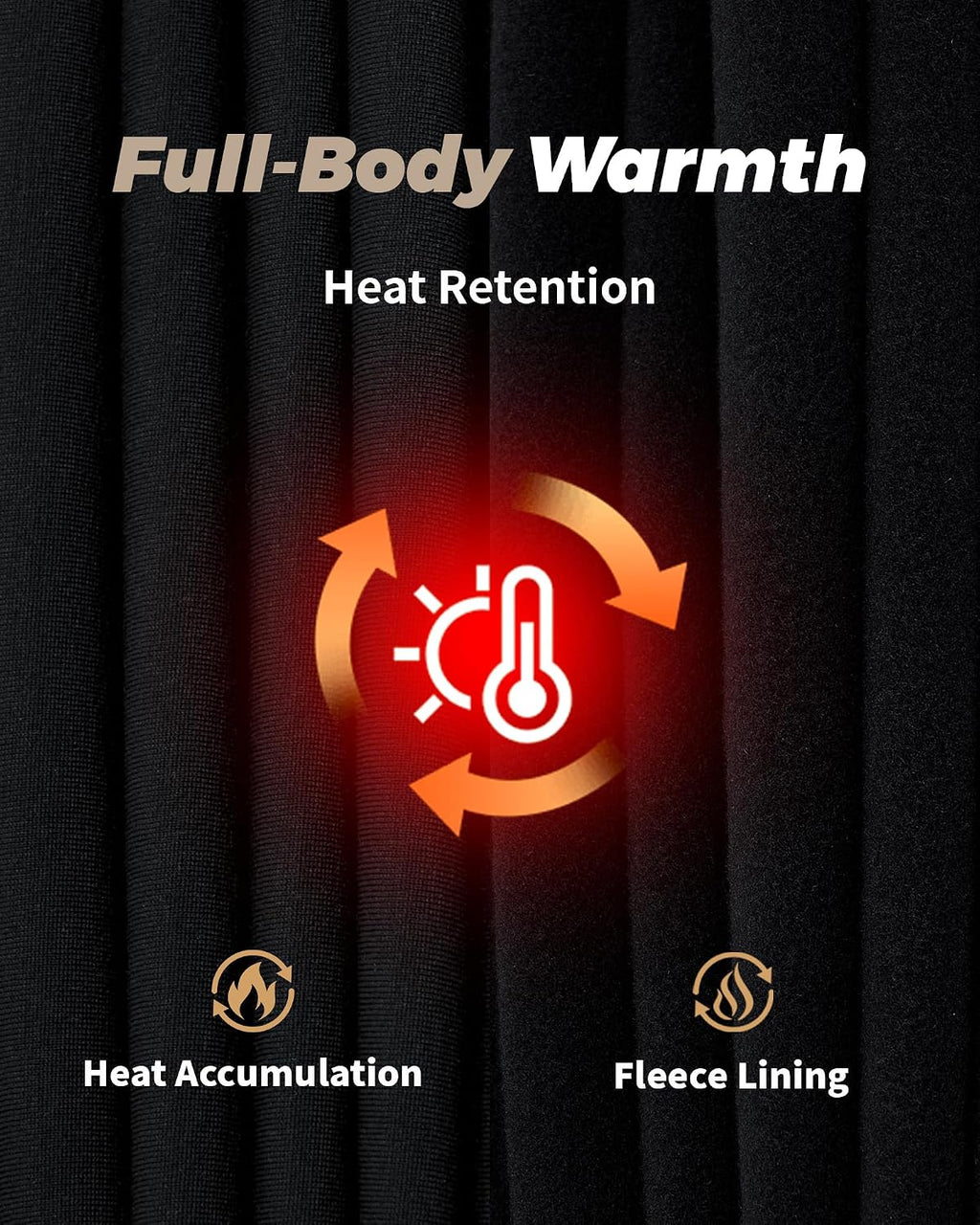 Thermal Underwear for Men Long Johns Set Fleece Lined Winter Cold Weather