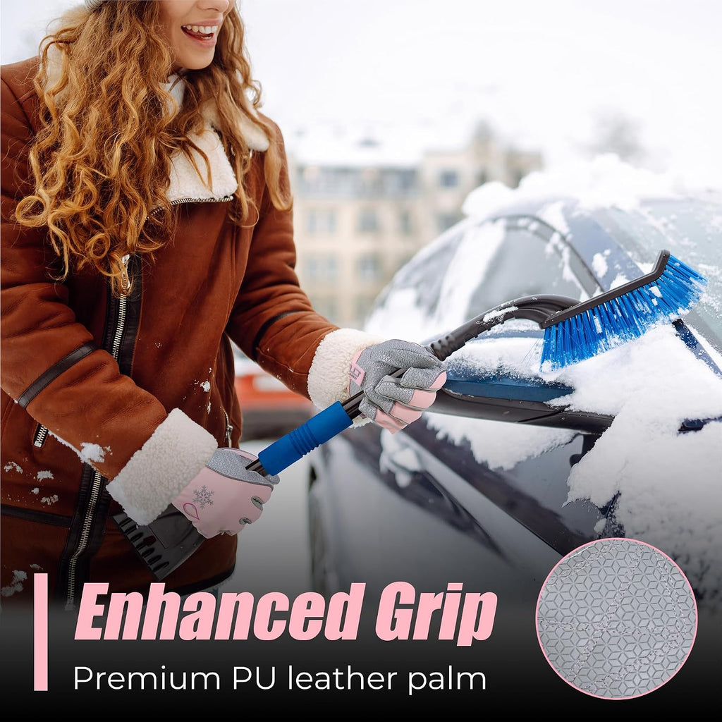 HANDLANDY Winter Work Gloves, 3M Thinsulate Waterproof Insulated Glove for Men Women