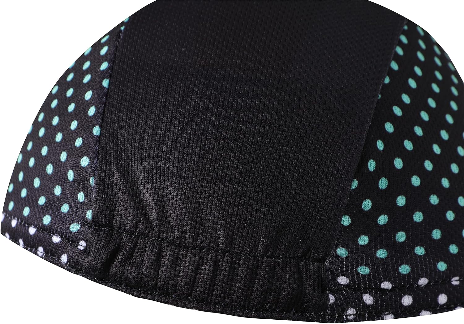 Black Cycling Cap - Polyester Funny Cycling Hat-Under Helmet - Cycling Helmet Liner Breathable&Sweat Uptake