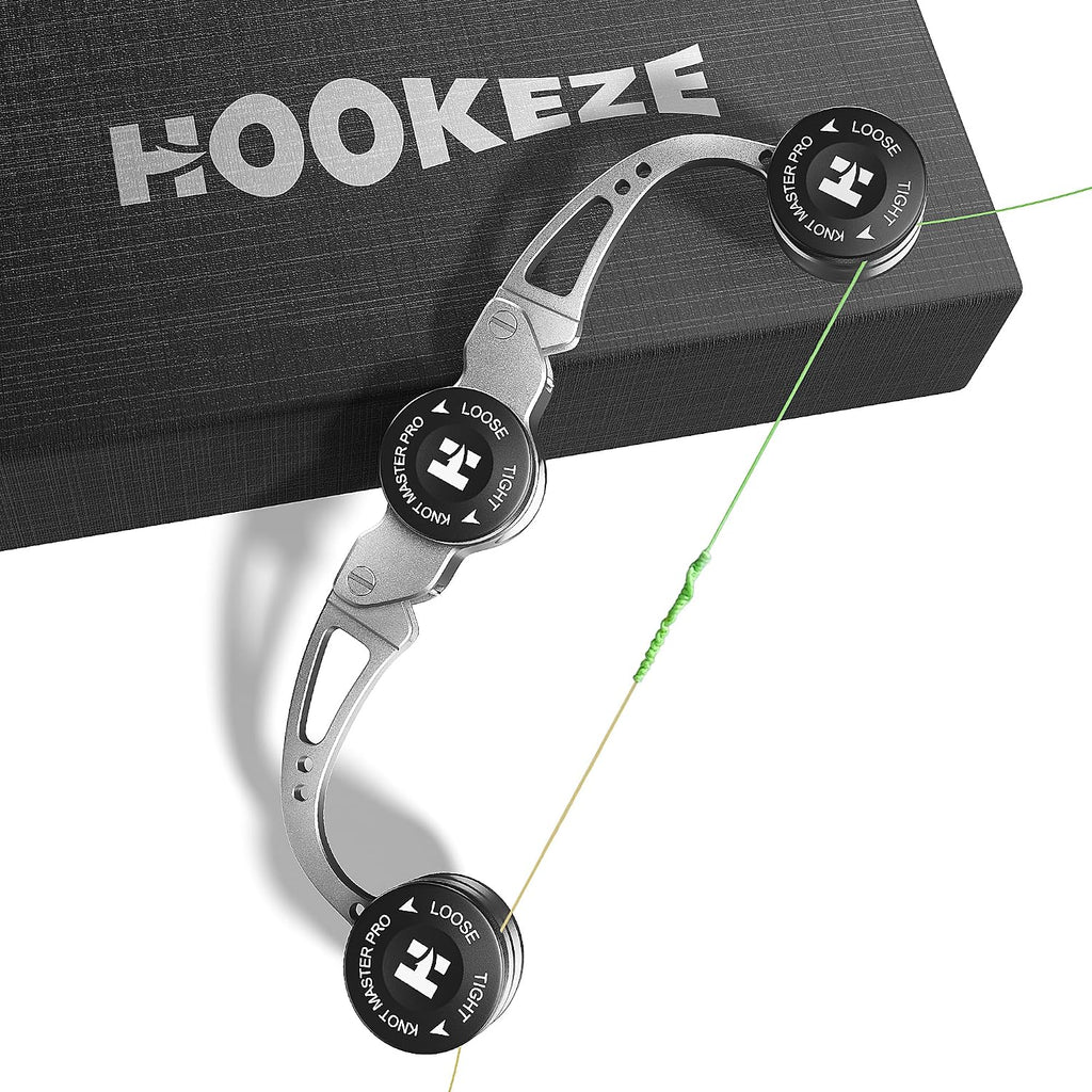 HOOK-EZE FG Knot Tying Tool, GT Knot Assist for Braid to Leader Connection, Adjustable Tension, Fast and Secure FG Knotter, Premium Fishing Gifts for Saltwater Freshwater Anglers Fishermen