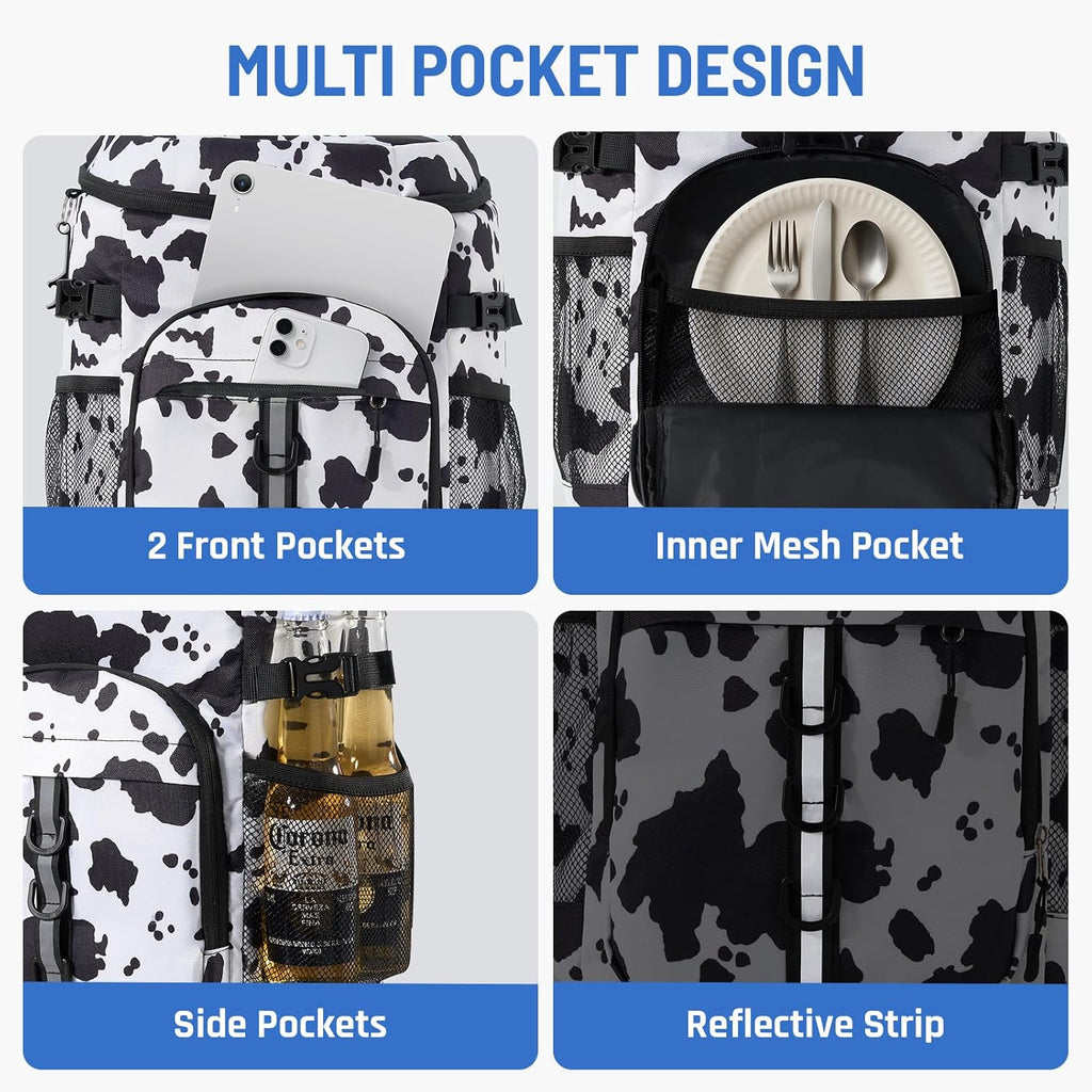 Cooler Backpack, Soft Leak Proof Backpack Coolers for Men Women