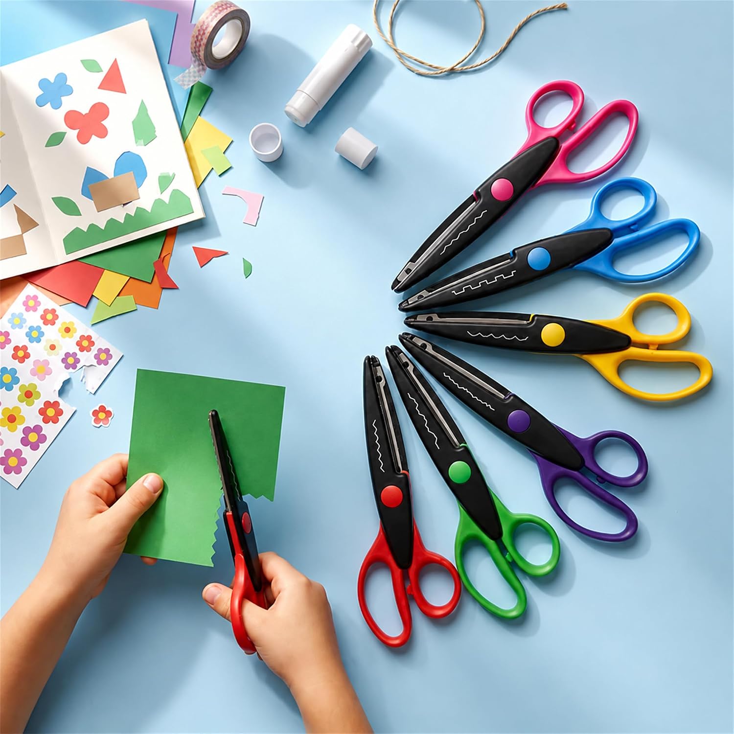 Craft Scissors Set, Pattern Cutters for Scrapbooking, Paper Crafts