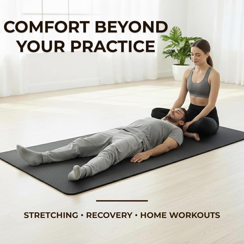 Extra Large Yoga Mat XL, Wide and Long, Extra Thick Non Slip Exercise Mat
