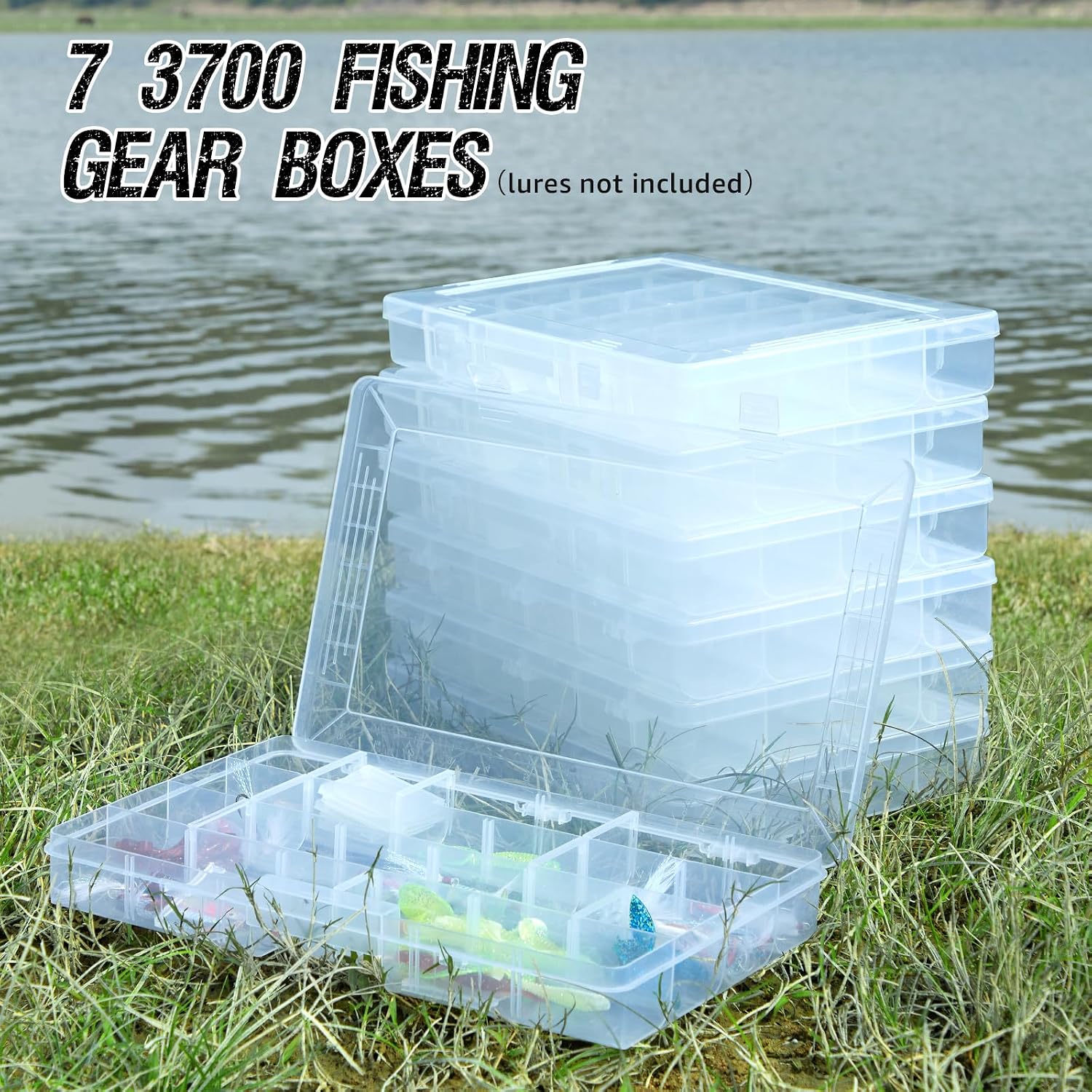 X-Strike Fishing Tackle Bag, Fishing Box Bag with 7 3700 Tackle Boxes Extra Large Fishing Gear Storage Bag Water-Resistant Tackle Bags Padded Shoulder Strap for Saltwater Icefishing Freshwater Camping