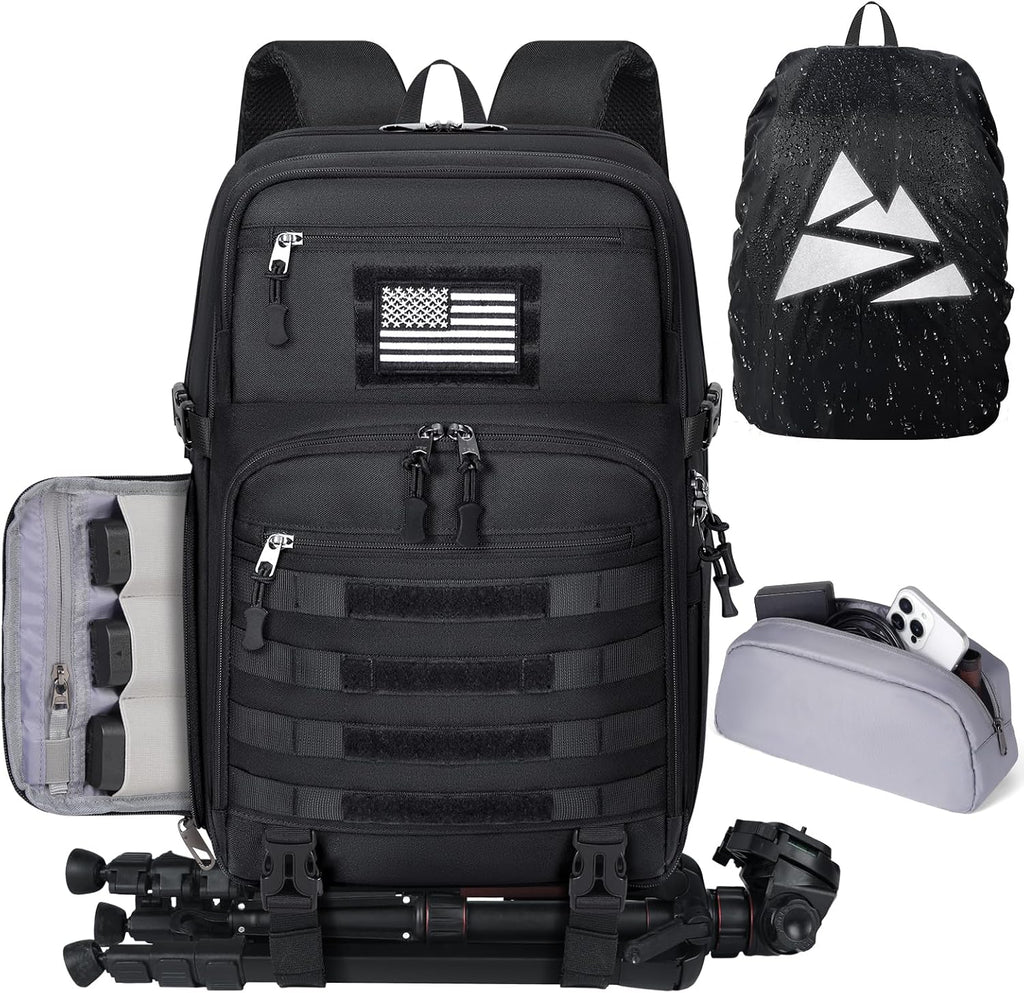 SDYSM Waterproof Camera Backpack 15.6 Inch,Camera Bags for Photographers