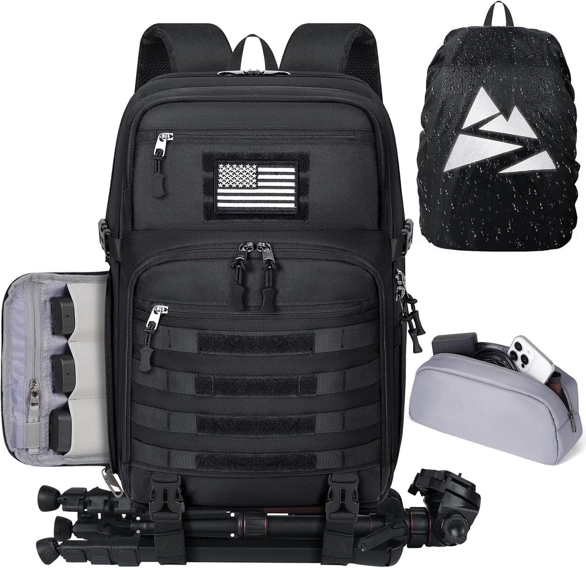 SDYSM Waterproof Camera Backpack 15.6 Inch,Camera Bags for Photographers