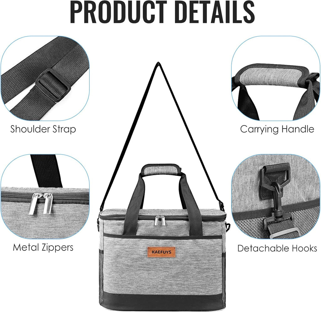 Soft Cooler Bag Insulated 30L for Men Women for Camping Travel Picnic Work