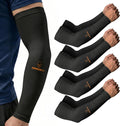 ARMORAY Arm Sleeves for Men and Women - UV Sun Protection Cooling Compression - Tattoo Cover Up Sleeve for Daily Wear & Work