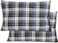 REDCAMP 2PCS Small Camping Pillow for Sleeping, Travel Pillow, Blue