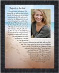 Footprints in the Sand Inspirational Wall Art, Beach Decor, Christian Gifts for Women and Men, Christian Wall Decor, Get Well Soon, Encouraging Scripture Wall Art, Framed Sympathy Gift 5008CH