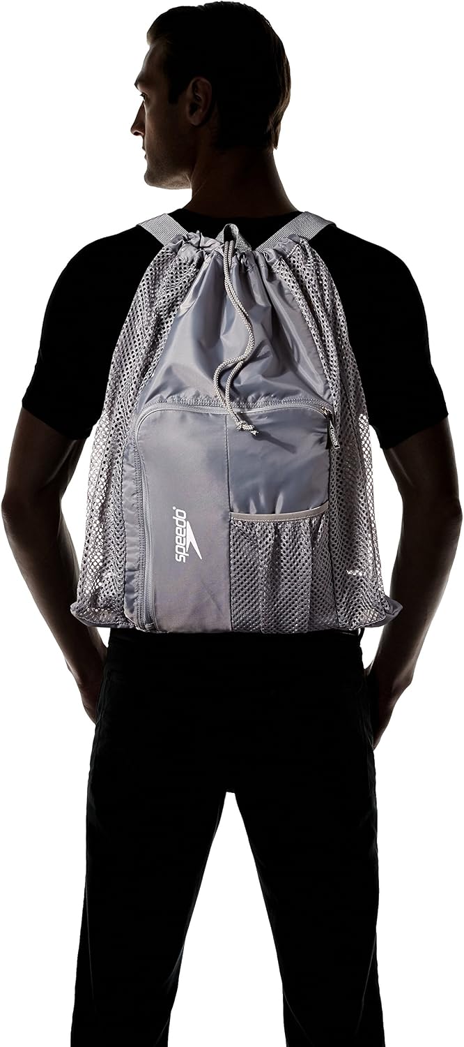 Speedo Unisex-Adult Drawstring Deluxe Ventilator Mesh Equipment Bag