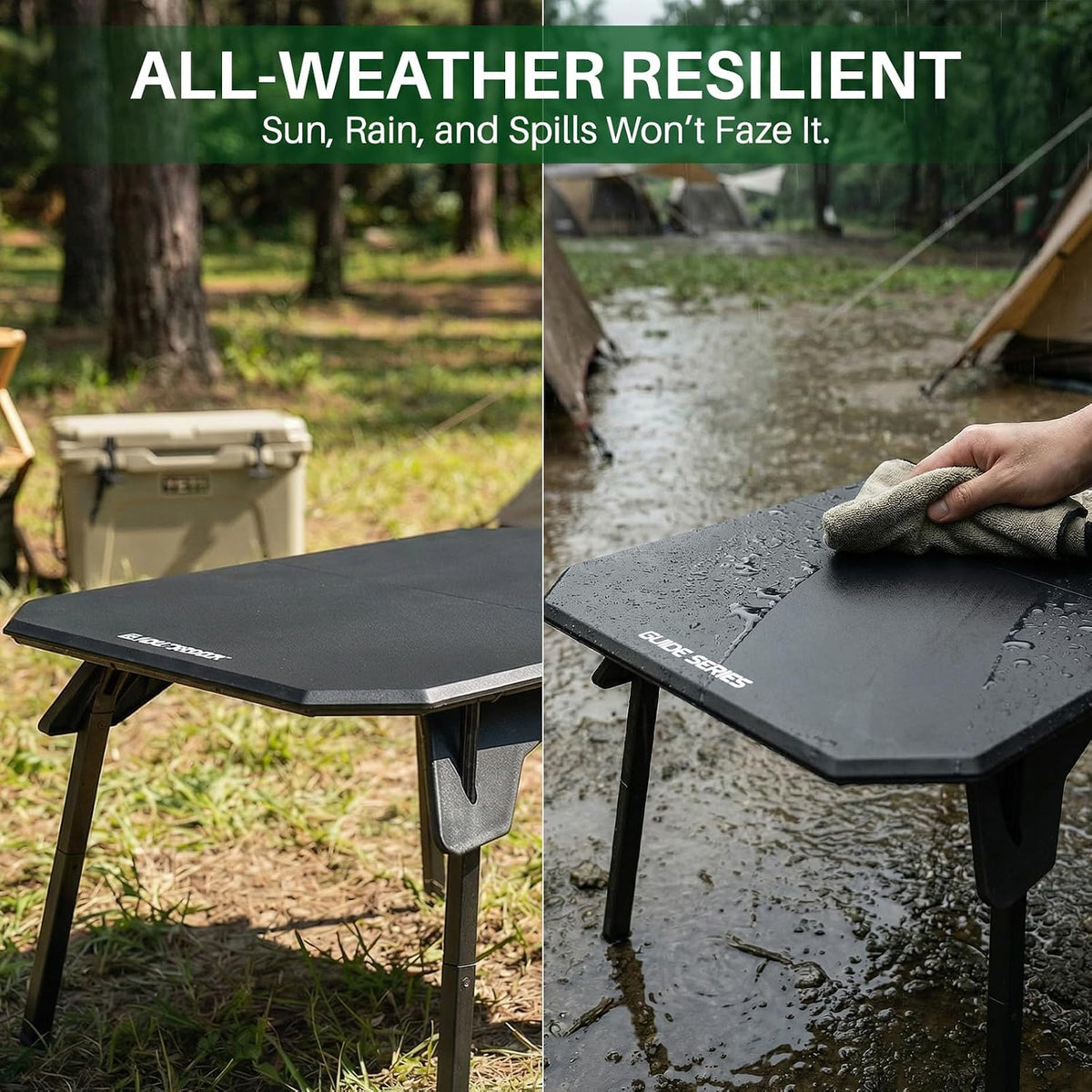TOPCHANCES Folding Camping Table Outdoor,Ultralight Aluminum Camping Tables Multifunctional Portable Folding Table with Carrying Bag for Holiday Festival Camping Travel Picnic Grilling