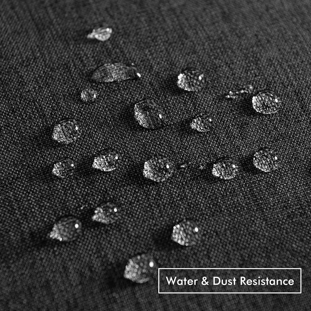 MIULEE Decorative Outdoor Pillow Covers Waterproof 18x18 Black