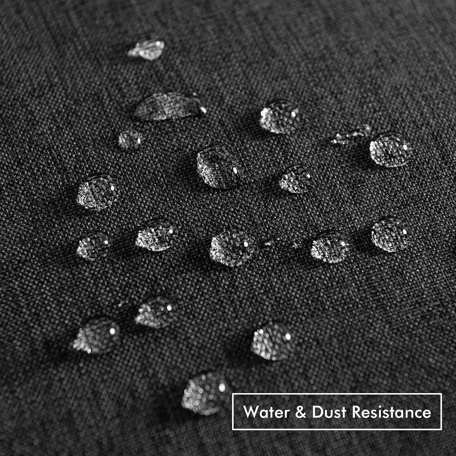 MIULEE Decorative Outdoor Pillow Covers Waterproof 18x18 Black