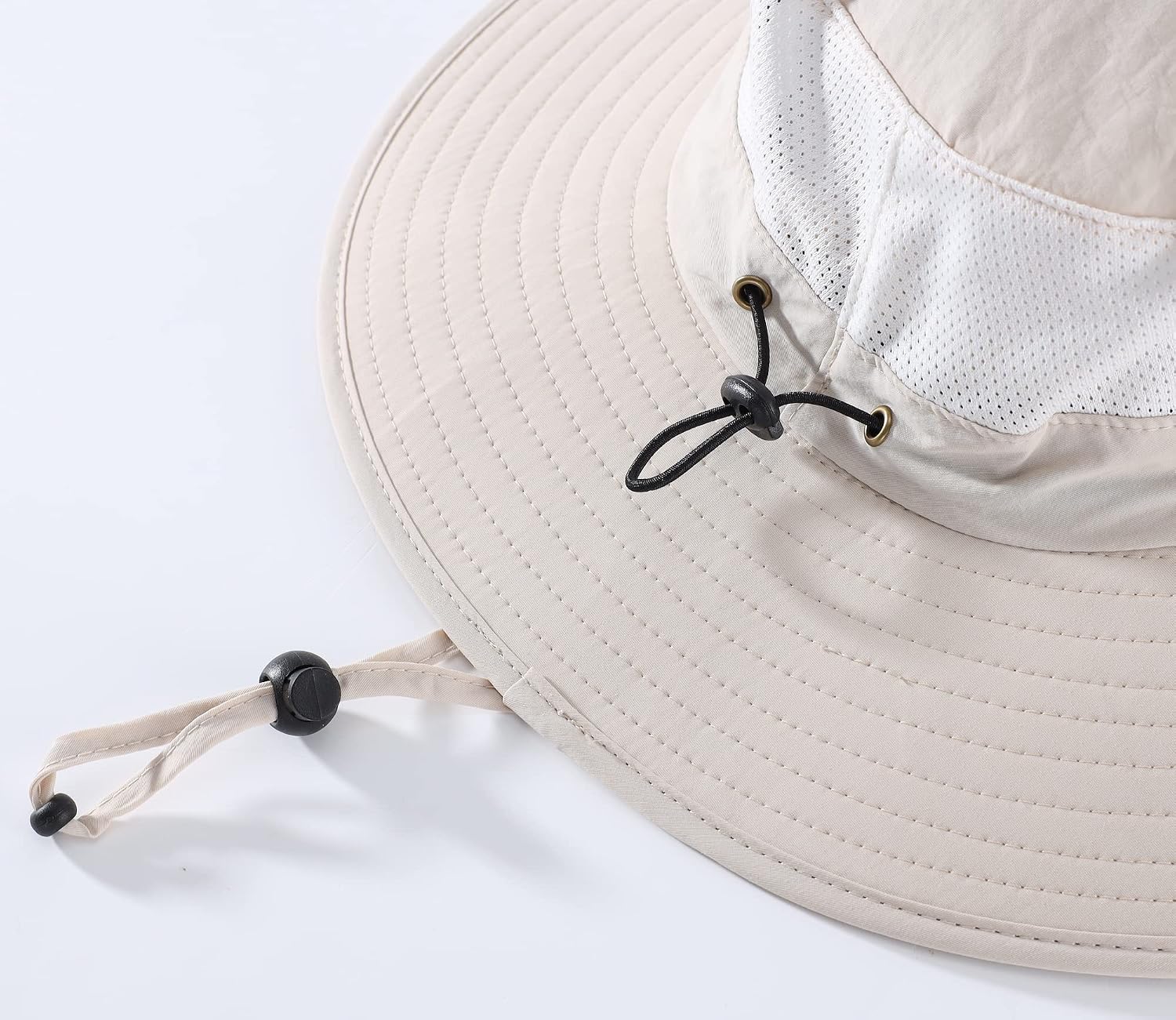 Home Prefer Outdoor UPF50+ Mesh Sun Hat Wide Brim Fishing Hat with Neck Flap Sun Hat for Men Women