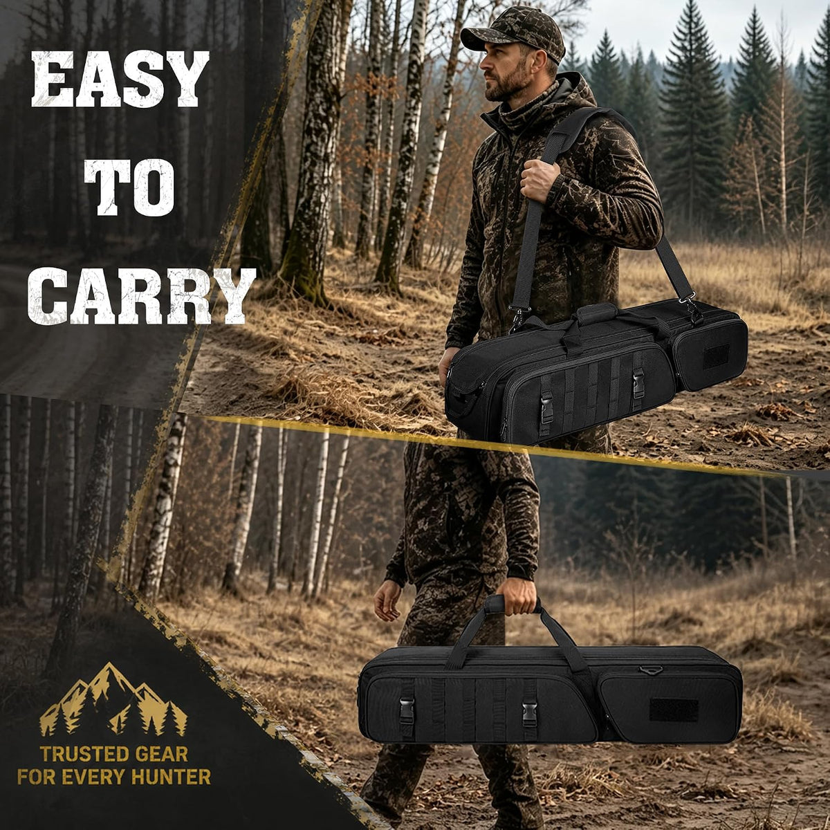 GOBUROS Hunting Tripod Carrying Bag Compatible with BOG DeathGrip Tripods