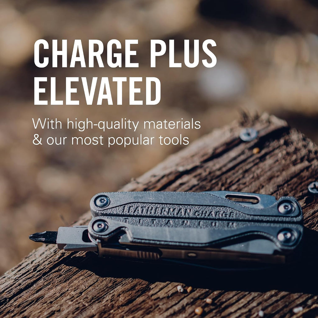 LEATHERMAN Charge Plus TTI 19-in-1 Multi-Tool, EDC and Auto, Stainless