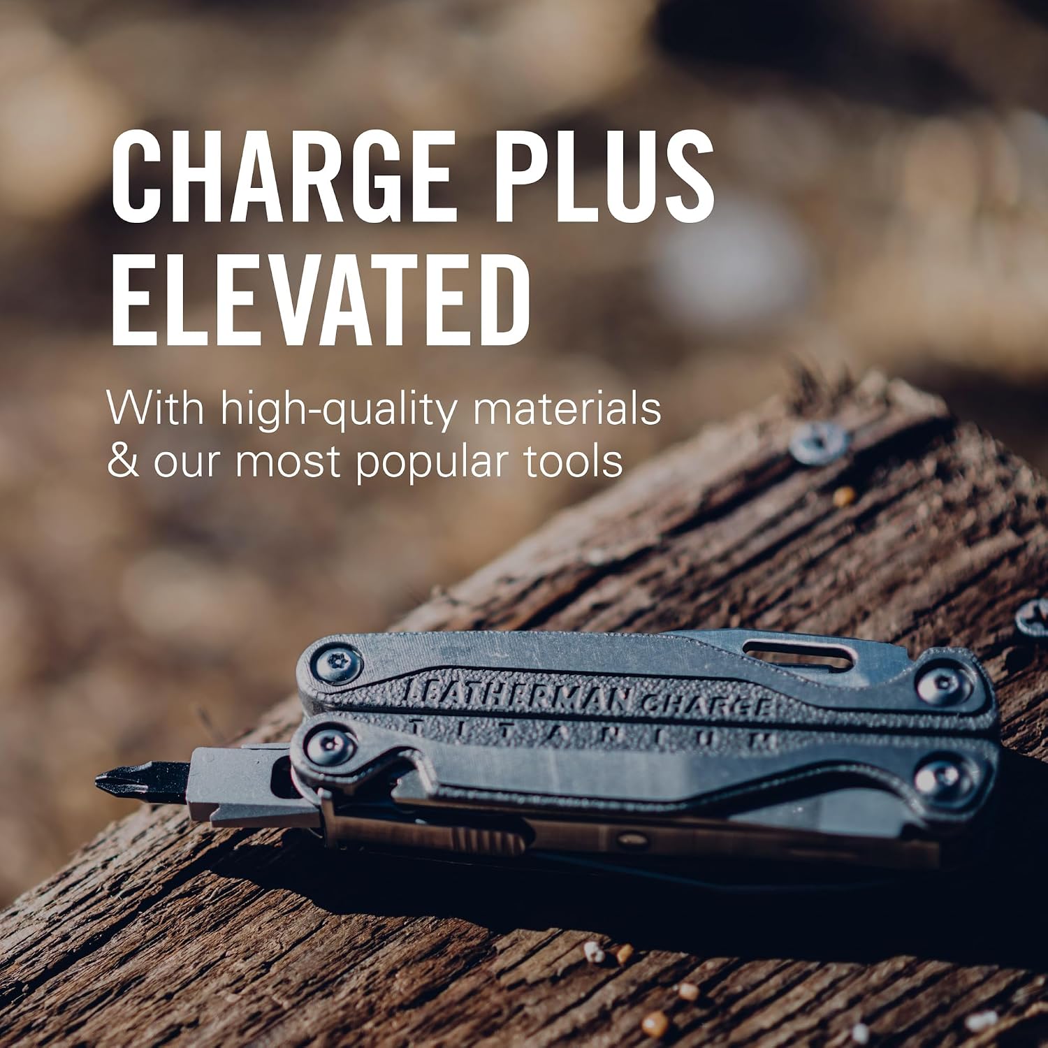 LEATHERMAN Charge Plus TTI 19-in-1 Multi-Tool, EDC and Auto, Stainless