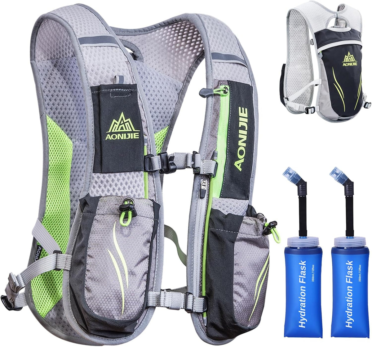 Azarxis Hydration Running Vest Backpack Pack 5L 5.5L for Women and Men Jogging Trail Race Marathon Cycling Hiking