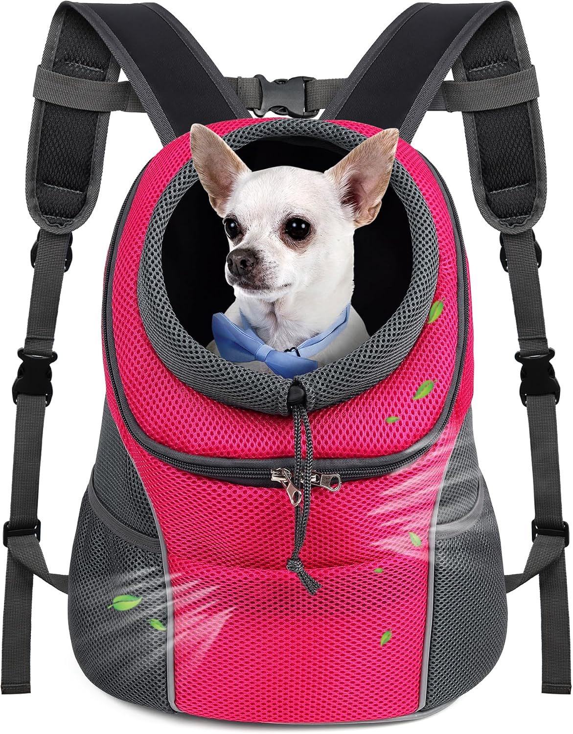 WOYYHO Pet Dog Carrier Backpack, Ventilated Small Dog Front Backpack