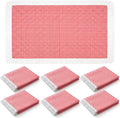 Frienda 6 Pcs Large Red Gingham Outdoor Picnic Blanket Boho 59 x 36 Inch
