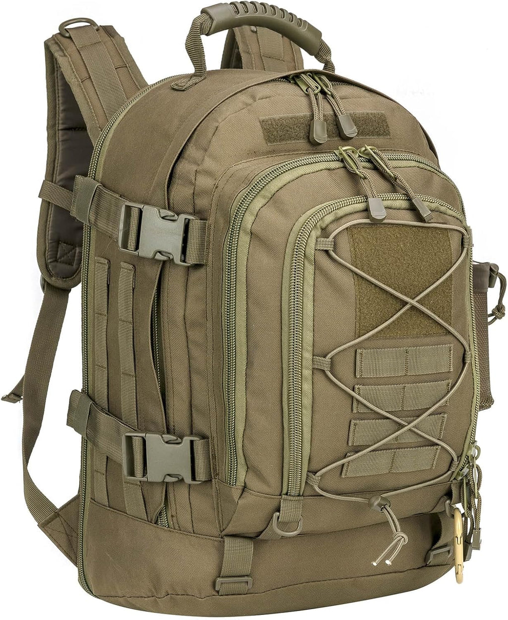 Miramrax Tactical Backpack Military Army Daypack - Assault Pack for Men Molle Backpacks Bug Out Bag 3 Day Pack for Hiking Camping Travel Hunting Rucksack Trekking Green