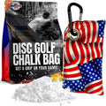 HYZER HOUND DISCS Disc Golf Chalk Bag with Carabiner, Dry Hands