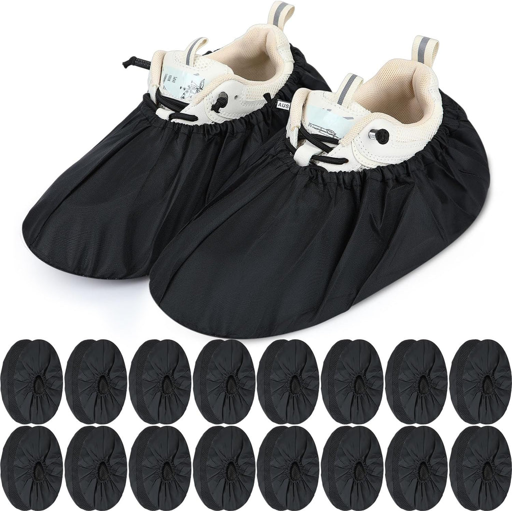 Frienda 16 Pairs Reusable Shoe Covers Waterproof Non Slip Floor,Large