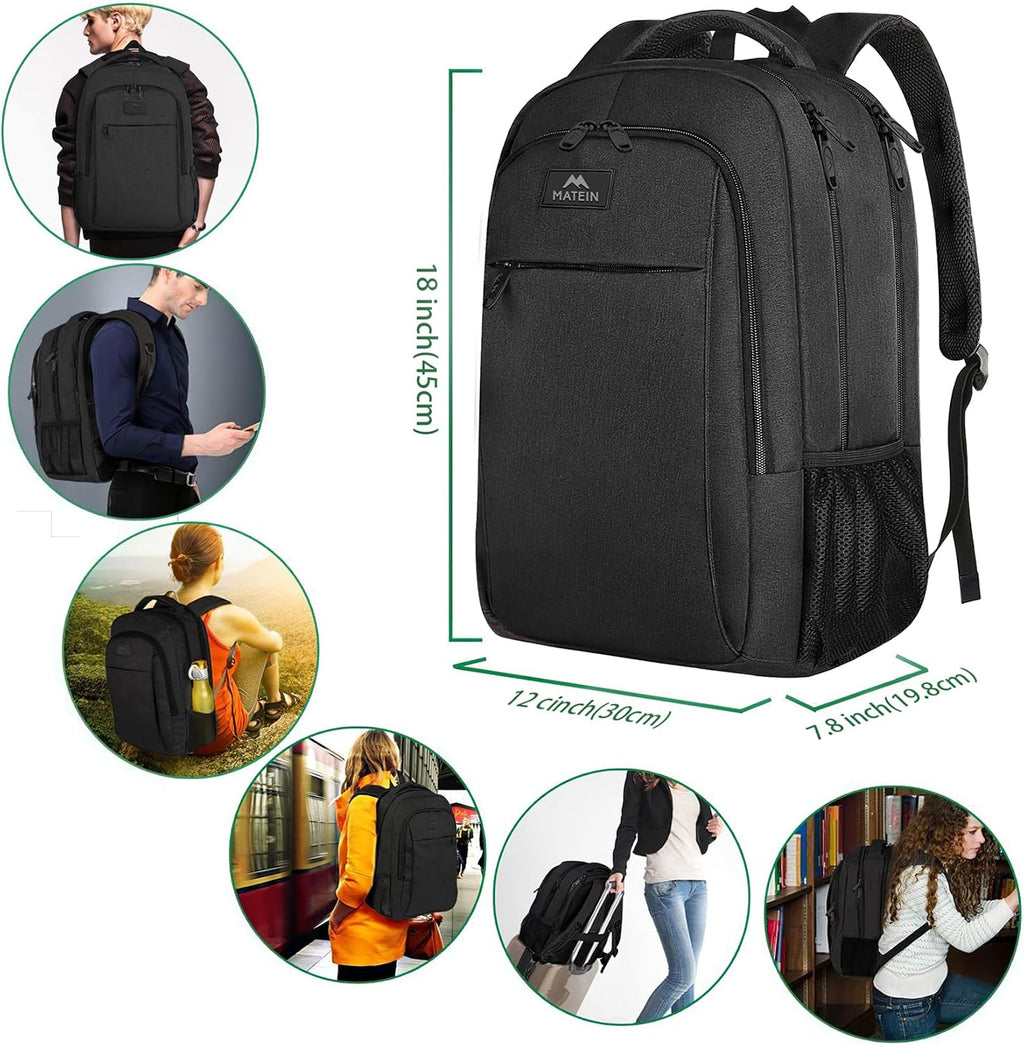 MATEIN Business Laptop Backpack, 15.6 Inch Travel Work Bag for Men Women