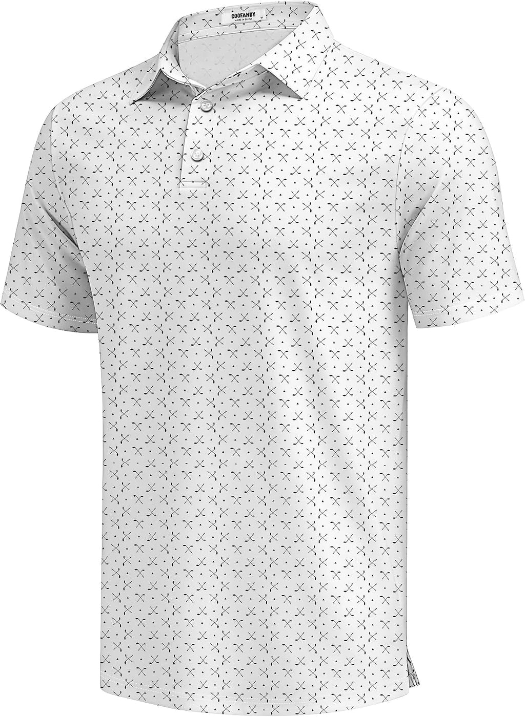 COOFANDY Mens Golf Polo Shirts Short Sleeve Quick Dry Casual Collared Shirt