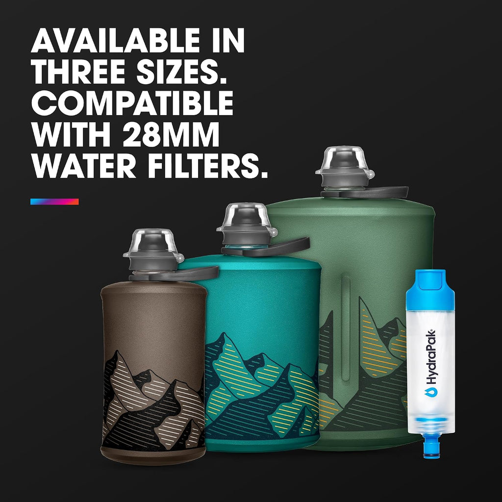 HydraPak Stow Collapsible Water Bottle (350ml, 500ml, 1L)