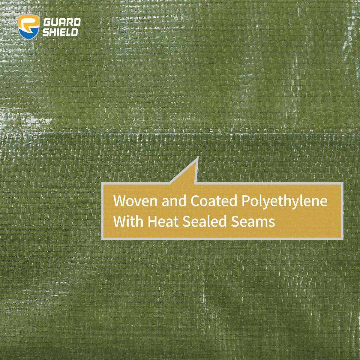 GUARD SHIELD Heavy Duty Tarp 6x8 Feet Green Multi Purpose Thick Waterproof Poly Tarp Cover 10mil