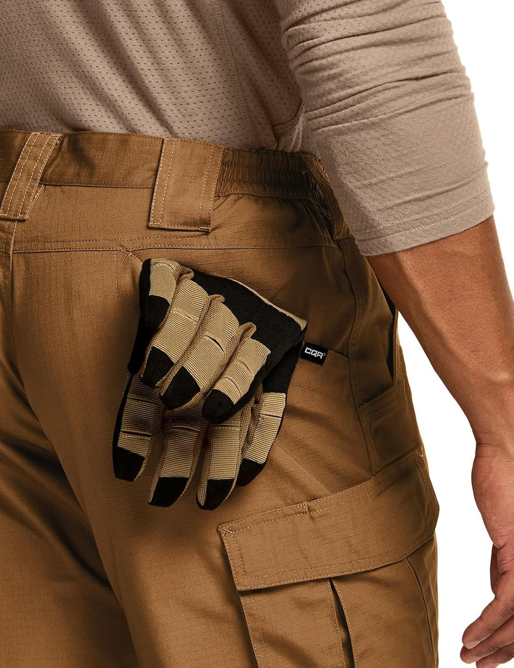 CQR Men's Tactical Pants, Water Resistant Ripstop Cargo Pants, Lightweight EDC Work Hiking Pants, Outdoor Apparel