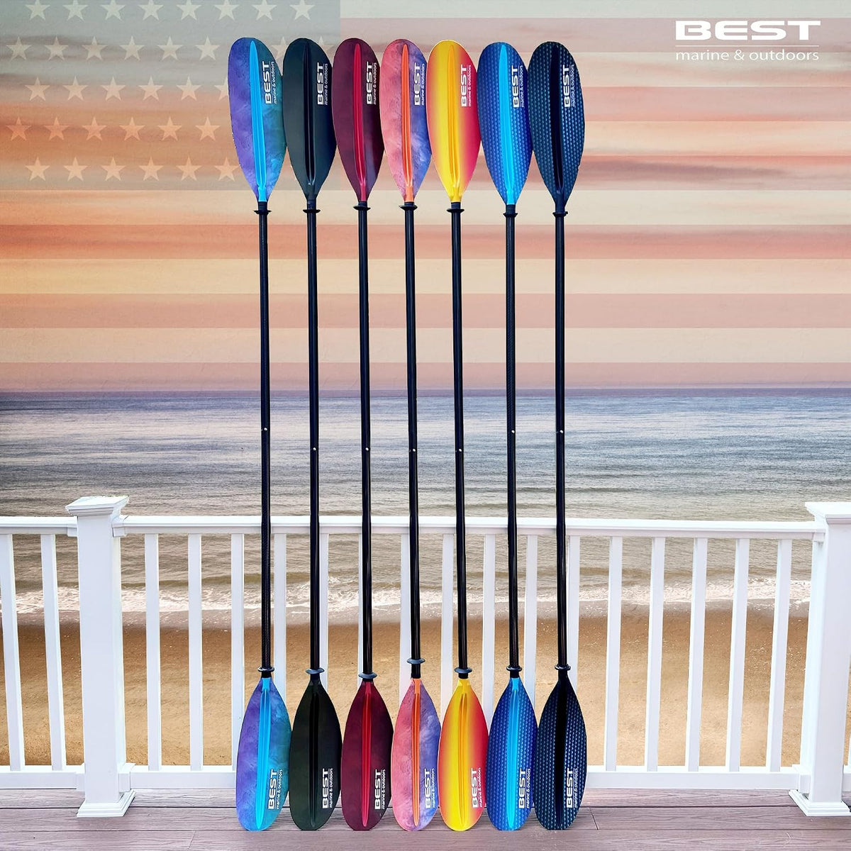 Carbon Fiber Kayak Paddle, 2-Piece, Lightweight Design