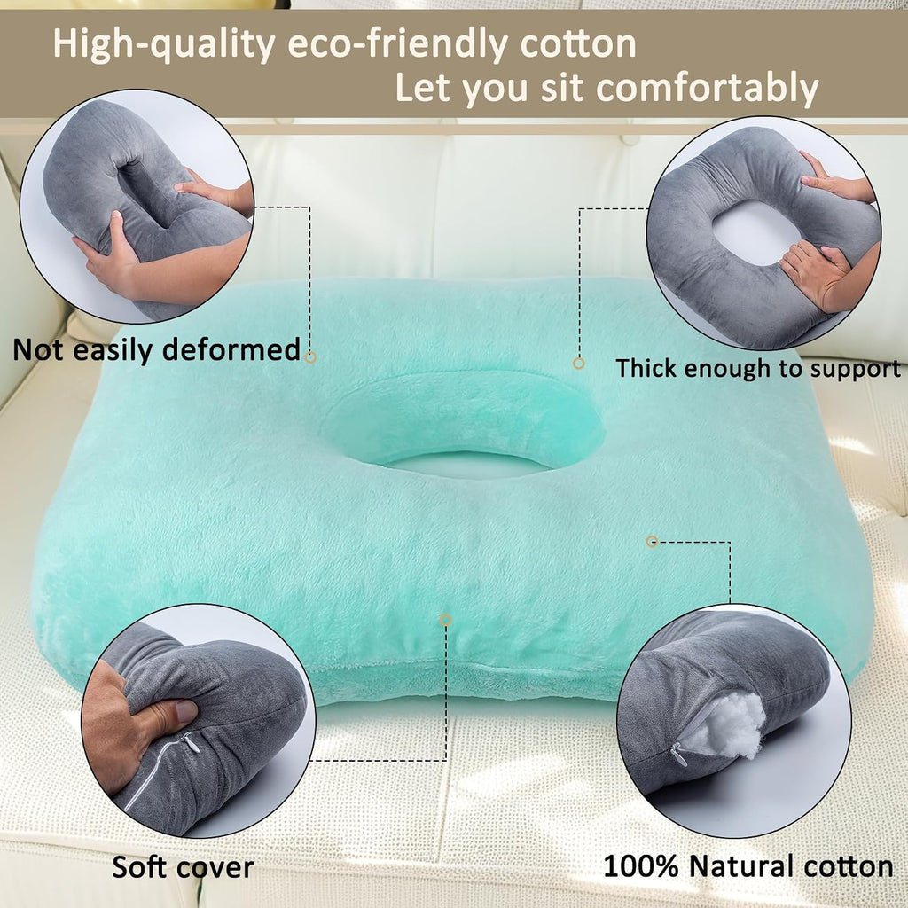 Hshbxd Donut Pillow, Tailbone Cushion for Wheelchair, Office and Travel